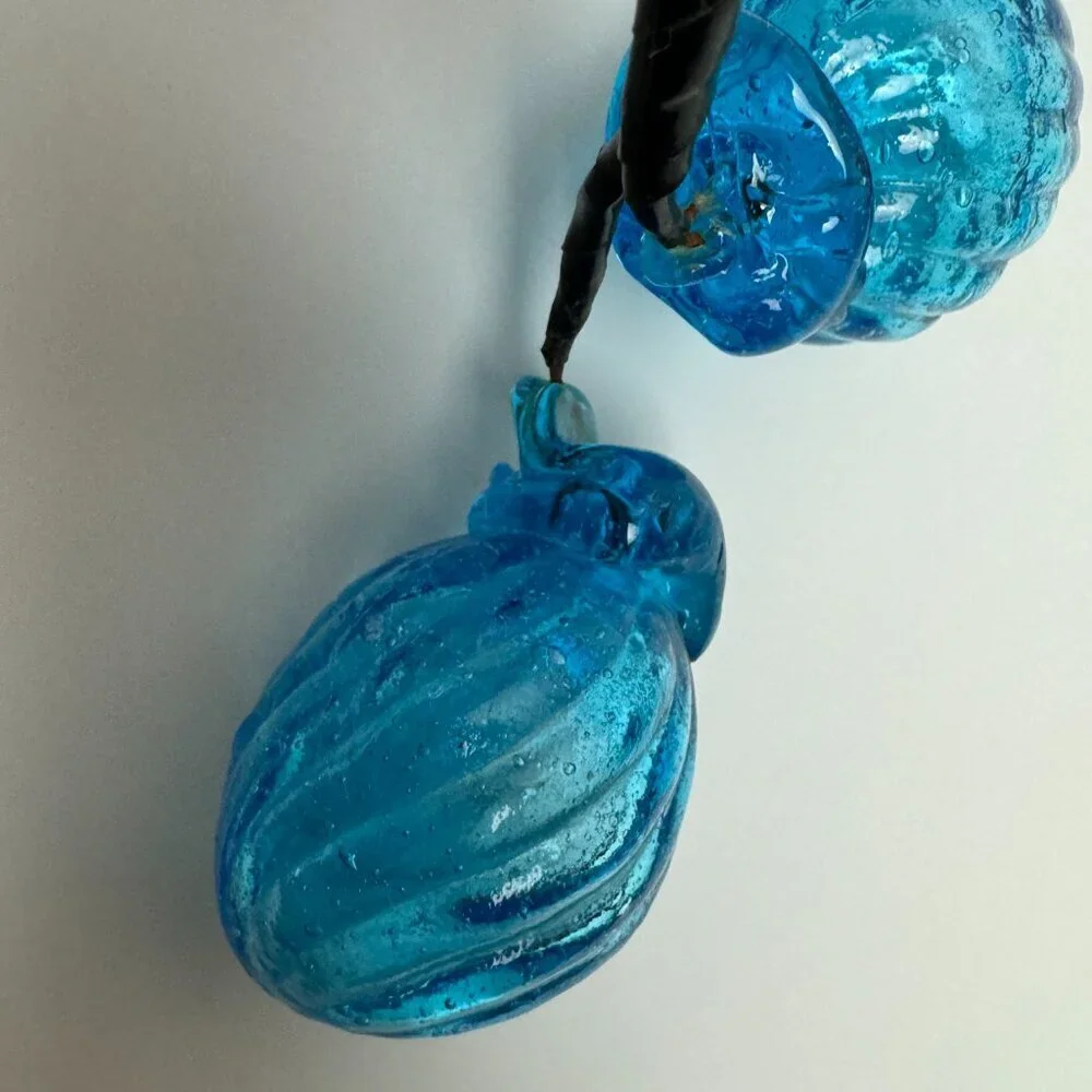 RARE Vintage ART Blue Glass 